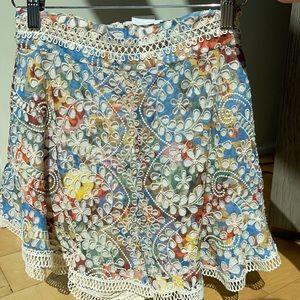 Zimmermann Floral Eyelet Shorts